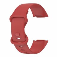 FitBit Charge 5 &amp; 6 Sportband mit Doppelschlaufe - Rot - Gr&ouml;&szlig;e: S