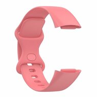 FitBit Charge 5 &amp; 6 Sportband mit Doppelschlaufe - Pink - Gr&ouml;&szlig;e: S