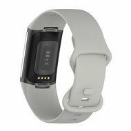 FitBit Charge 5 &amp; 6 Sportband mit Doppelschlaufe - Steingrau - Gr&ouml;&szlig;e: L