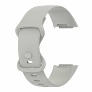 FitBit Charge 5 &amp; 6 Sportband mit Doppelschlaufe - Steingrau - Gr&ouml;&szlig;e: L