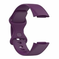 FitBit Charge 5 &amp; 6 Sportband mit Doppelschlaufe - Dunkelviolett - Gr&ouml;&szlig;e: L