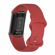 FitBit Charge 5 &amp; 6 Sportband mit Doppelschlaufe - Rot - Gr&ouml;&szlig;e: L