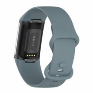 FitBit Charge 5 &amp; 6 Sportband mit Doppelschlaufe - Stahlblau - Gr&ouml;&szlig;e: L
