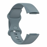 FitBit Charge 5 &amp; 6 Sportband mit Doppelschlaufe - Stahlblau - Gr&ouml;&szlig;e: L