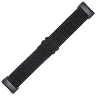 FitBit Charge 5 &amp; 6 Elastisches Solo-Schleifen-Nylonband - Schwarz