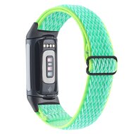 FitBit Charge 5 &amp; 6 Elastisches Solo-Schleifen-Nylonband - Mintgr&uuml;n