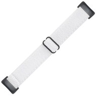 FitBit Charge 5 &amp; 6 Elastisches Solo-Schleifen-Nylonband - Wei&szlig;