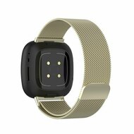 Fitbit Versa 3/4 &amp; Sense 1/2 milanaise Armband - Small - Vintage gold