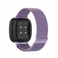 Fitbit Versa 3/4 &amp; Sense 1/2 milanaise Armband - Small - Lila