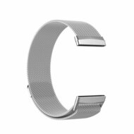 Fitbit Versa 3/4 &amp; Sense 1/2 milanaise Armband - Small - Silber