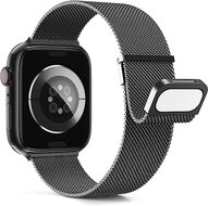 Milanaise Band - Space Grau - Extra starker Magnet - Geeignet f&uuml;r Apple Watch 38mm / 40mm / 41mm / 42mm