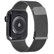 Milanaise Band - Space Grau - Extra starker Magnet - Geeignet f&uuml;r Apple Watch 38mm / 40mm / 41mm / 42mm