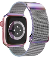 Milanaise Band - Mehrfarbig - Extra starker Magnet - Geeignet f&uuml;r Apple Watch 38mm / 40mm / 41mm / 42mm