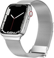 Milanaise Band - Silber - Extra starker Magnet - Geeignet f&uuml;r Apple Watch 38mm / 40mm / 41mm / 42mm