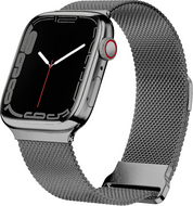 Milanaise Band - Space Grau - Extra starker Magnet - Geeignet f&uuml;r Apple Watch 44mm / 45mm / 46mm / 49mm