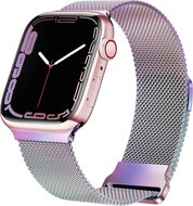 Milanaise Band - Mehrfarbig - Extra starker Magnet - Geeignet f&uuml;r Apple Watch 44mm / 45mm / 46mm / 49mm