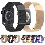 Milanaise Band - Mehrfarbig - Extra starker Magnet - Geeignet f&uuml;r Apple Watch 44mm / 45mm / 46mm / 49mm