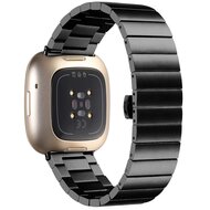 Fitbit Versa 3/4 &amp; Sense 1/2 Metallgliederband - Schwarz