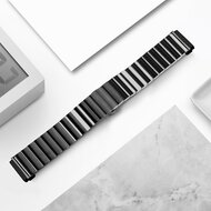 Fitbit Versa 3/4 &amp; Sense 1/2 Metallgliederband - Schwarz
