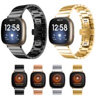 Fitbit Versa 3/4 &amp; Sense 1/2 Metallgliederband - Schwarz