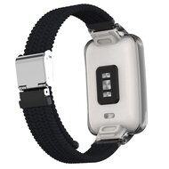 Geflochtenes Nylonband mit H&uuml;lle - Schwarz - Xiaomi Smart band 7 Pro