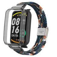 Geflochtenes Nylonband mit H&uuml;lle - Mehrfarbig Dunkel - Xiaomi Smart band 7 Pro