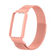 Milanaise Loop mit H&uuml;lle - Pink - Xiaomi Smart Band 7 Pro