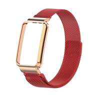 Milanaise Loop mit H&uuml;lle - Rot - Xiaomi Smart Band 7 Pro