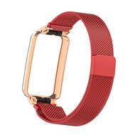 Milanaise Loop mit H&uuml;lle - Rot - Xiaomi Smart Band 7 Pro