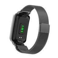 Milanaise Loop mit H&uuml;lle - Schwarz - Xiaomi Smart Band 7 Pro