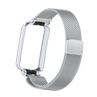 Milanaise Loop mit H&uuml;lle - Silber - Xiaomi Smart Band 7 Pro