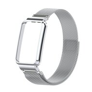 Milanaise Loop mit H&uuml;lle - Silber - Xiaomi Smart Band 7 Pro
