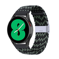 Geflochtenes Nylonband - Gr&uuml;n / Schwarz - Xiaomi Watch 2 / Xiaomi Watch S1 / S2 / S3 / S4 / Mi Watch
