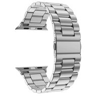 Stahlgliederarmband - Silber - Geeignet f&uuml;r Apple Watch 38mm / 40mm / 41mm / 42mm