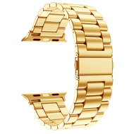 Stahlgliederarmband - Gold - Geeignet f&uuml;r Apple Watch 38mm / 40mm / 41mm / 42mm