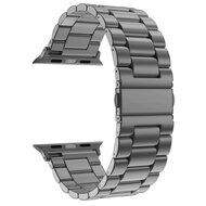 Stahlgliederarmband - Space Grau - Passend f&uuml;r Apple Watch 38mm / 40mm / 41mm / 42mm