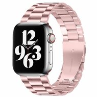 Stahlgliederarmband - Rose pink - Passend f&uuml;r Apple Watch 38mm / 40mm / 41mm / 42mm