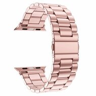 Stahlgliederarmband - Rose pink - Passend f&uuml;r Apple Watch 38mm / 40mm / 41mm / 42mm