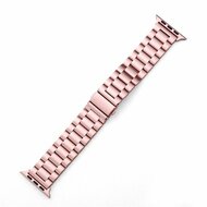 Stahlgliederarmband - Rose pink - Passend f&uuml;r Apple Watch 38mm / 40mm / 41mm / 42mm