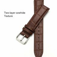Crocodile Lederband - Braun - Huawei Watch GT 2 &amp; GT 3 - 42mm