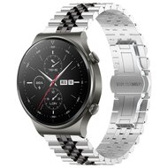 Stahlband - Silber / Schwarz - Huawei Watch GT 2 Pro / GT 3 Pro - 46mm
