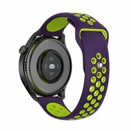 Sport Edition Silikonband - Lila + Gr&uuml;n - Huawei Watch GT 2 Pro / GT 3 Pro - 46mm