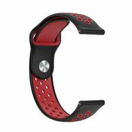 Sport Edition Silikonband - Schwarz + Rot - Huawei Watch GT 2 Pro / GT 3 Pro - 46mm