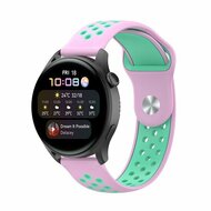 Sport Edition Silikonband - Pink + gr&uuml;n - Huawei Watch GT 2 Pro / GT 3 Pro - 46mm