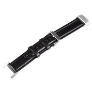 Fitbit Charge 5 &amp; 6 Band - Echtes Leder - Schwarz