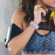 Weiches Silikonarmband mit Schnallenverschluss - Lavendel - Geeignet f&uuml;r Apple Watch 38mm / 40mm / 41mm / 42mm