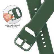 Weiches Silikonarmband mit Schnallenverschluss - Tannengr&uuml;n - Geeignet f&uuml;r Apple Watch 44mm / 45mm / 49mm