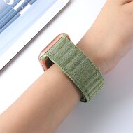 Denim-Nylonarmband - Gr&uuml;n - Geeignet f&uuml;r Apple Watch 44mm / 45mm / 46mm / 49mm