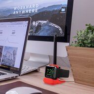 Silikonhalterung f&uuml;r die Apple Watch - Rot - Geeignet f&uuml;r alle Serien der Apple Watch