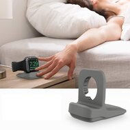 Silikonhalterung f&uuml;r die Apple Watch - Grau - Geeignet f&uuml;r alle Serien der Apple Watch